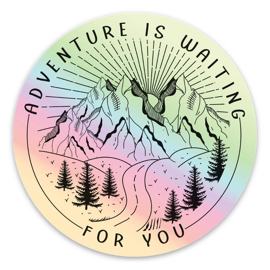 Adventure is Waiting Sticker