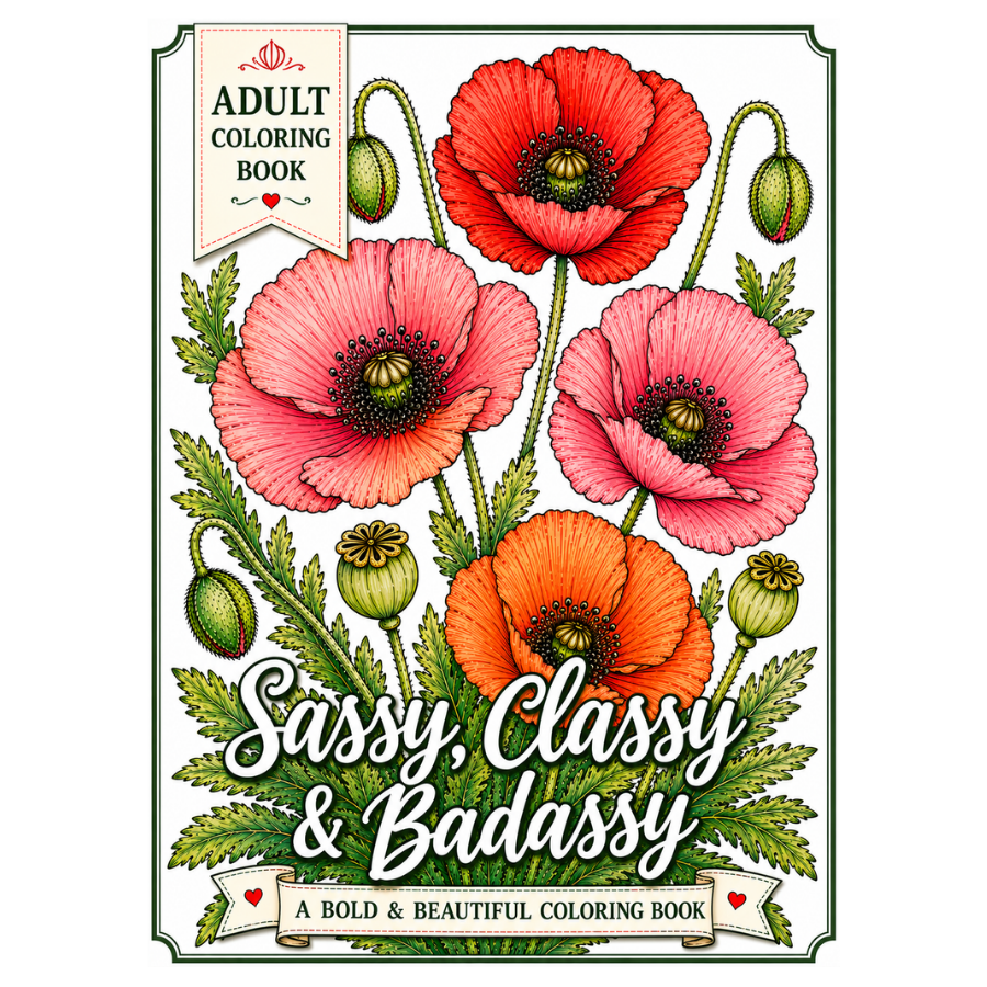 Sassy, Classy & Badassy - Adult Coloring Book (Copy)