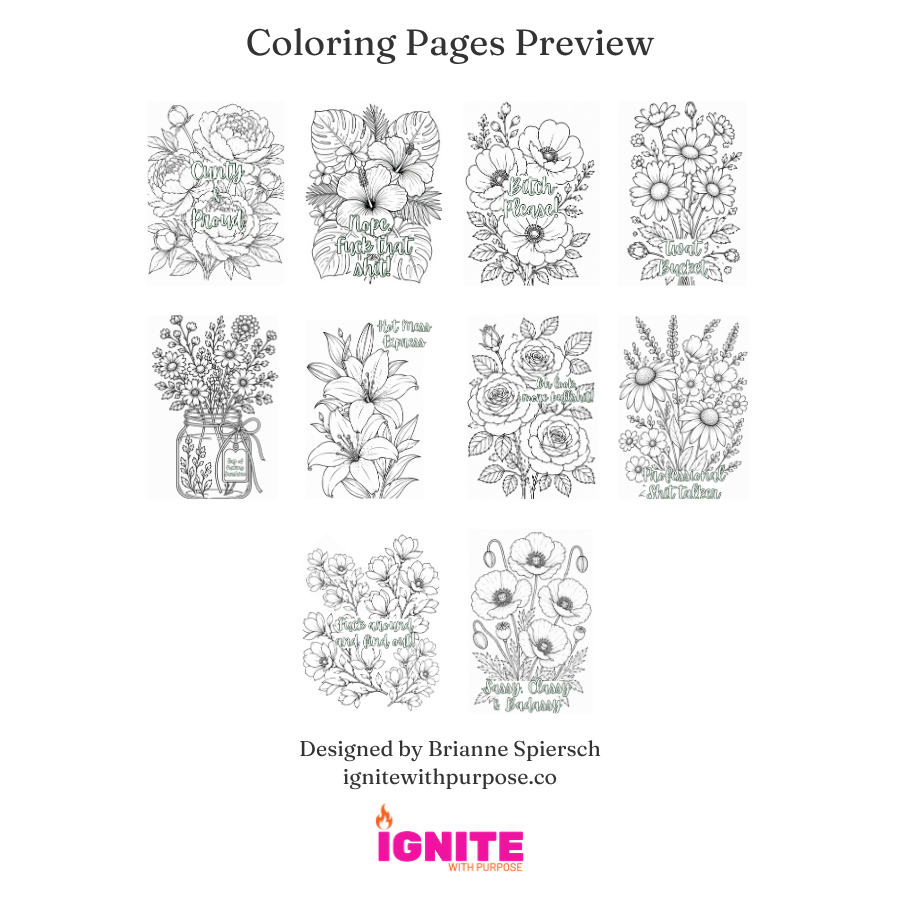 Sassy, Classy & Badassy - Adult Coloring Book (Copy)