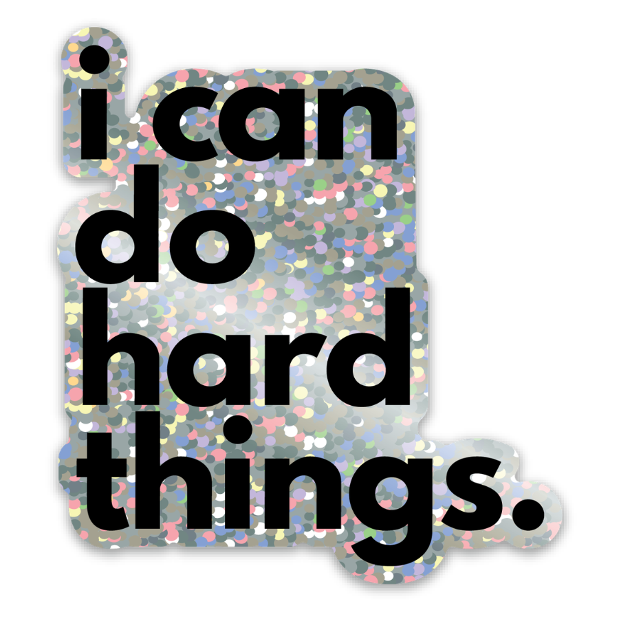 i can do hard things sticker